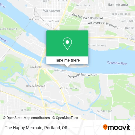 The Happy Mermaid map