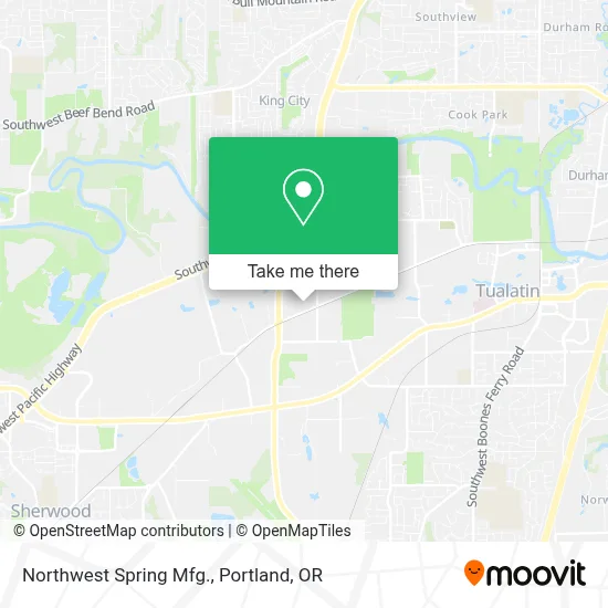 Northwest Spring Mfg. map