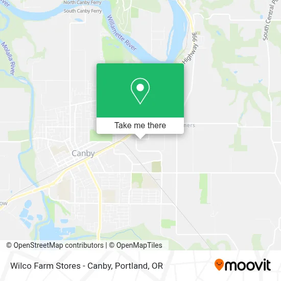 Wilco Farm Stores - Canby map