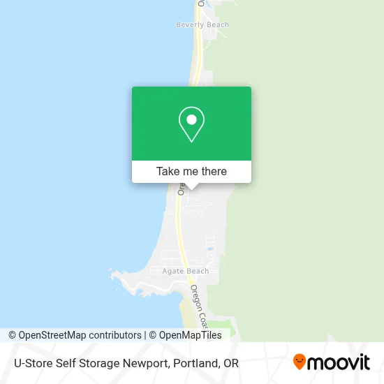 U-Store Self Storage Newport map
