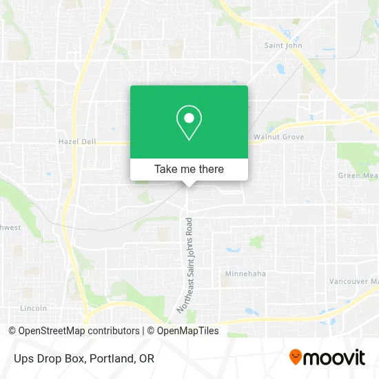 Ups Drop Box map