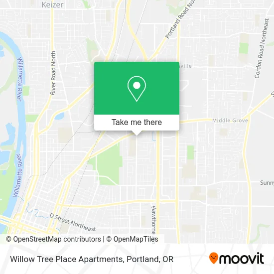 Willow Tree Place Apartments map