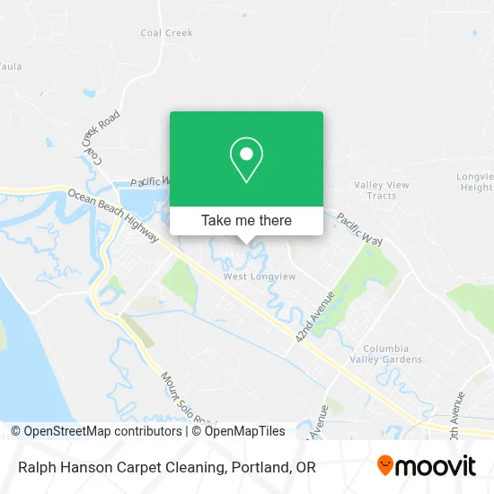 Ralph Hanson Carpet Cleaning map