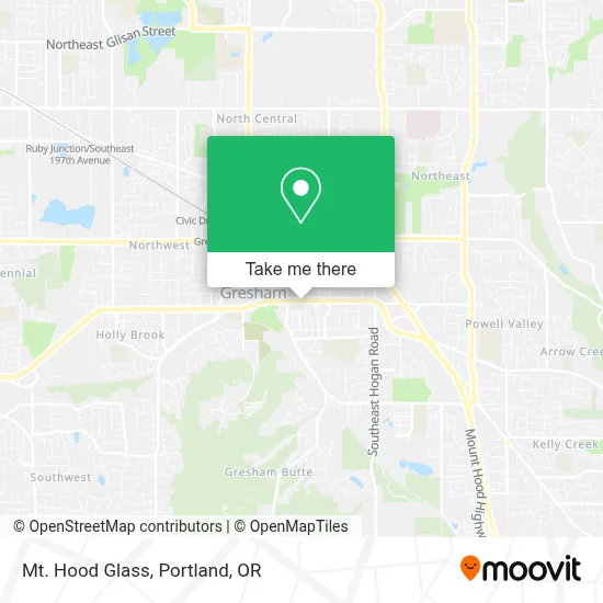 Mt. Hood Glass map