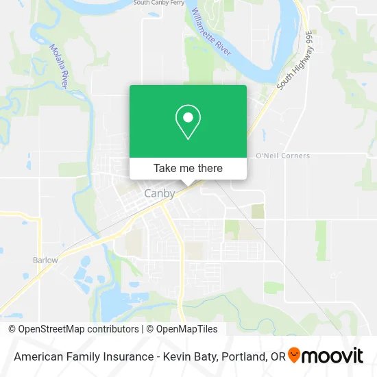 American Family Insurance - Kevin Baty map