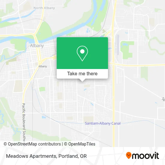 Meadows Apartments map