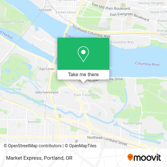 Market Express map