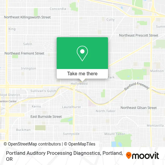Portland Auditory Processing Diagnostics map