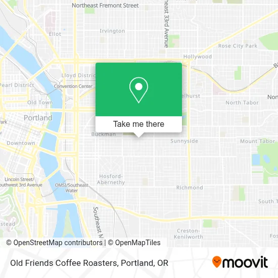 Old Friends Coffee Roasters map