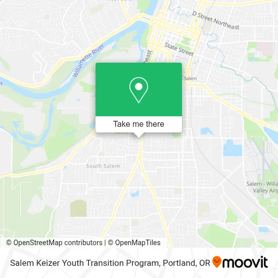 Salem Keizer Youth Transition Program map