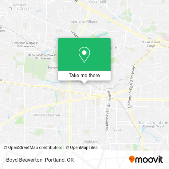 Boyd Beaverton map
