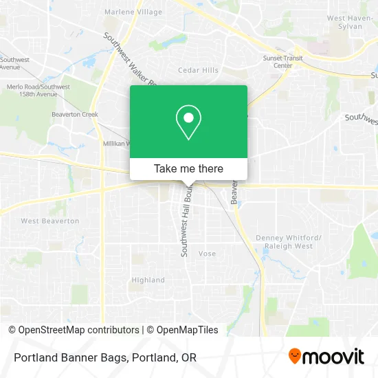 Portland Banner Bags map
