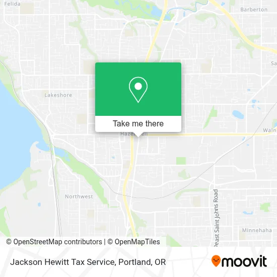 Jackson Hewitt Tax Service map