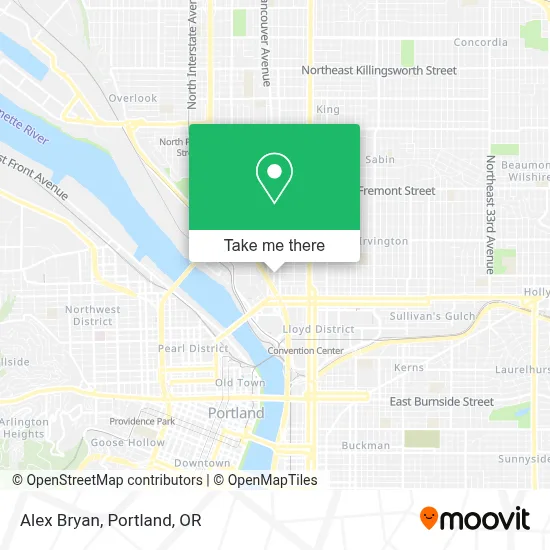 Alex Bryan map