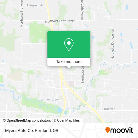 Myers Auto Co map