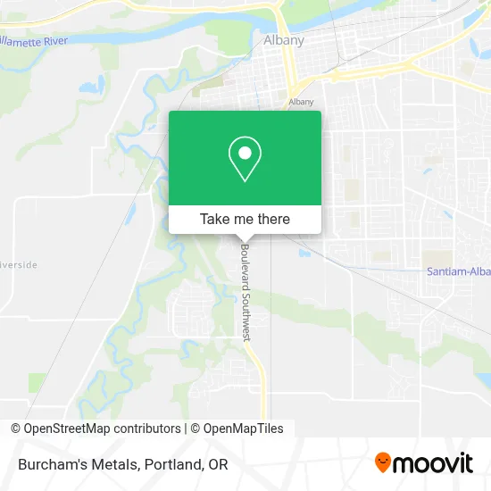 Burcham's Metals map