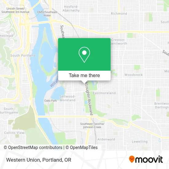 Western Union map