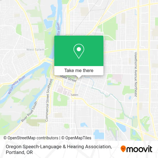 Oregon Speech-Language & Hearing Association map