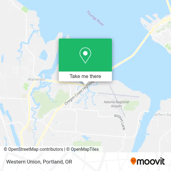 Western Union map