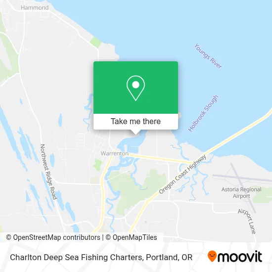 Charlton Deep Sea Fishing Charters map