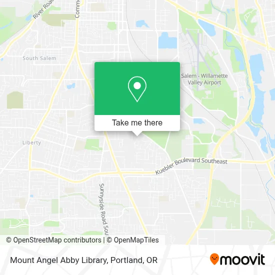 Mount Angel Abby Library map
