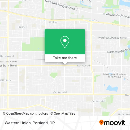Western Union map