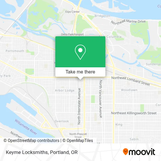 Keyme Locksmiths map