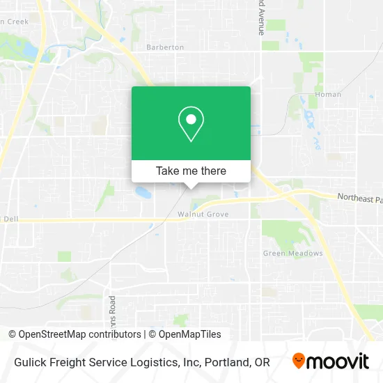Gulick Freight Service Logistics, Inc map