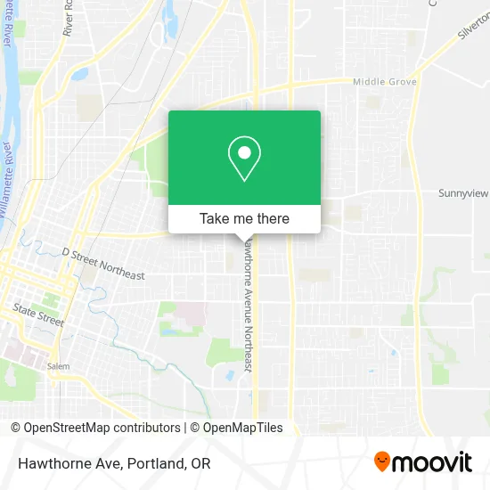 Hawthorne Ave map