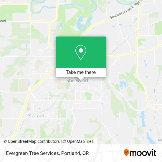 Evergreen Tree Services map