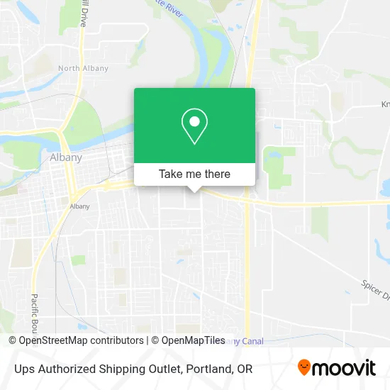 Ups Authorized Shipping Outlet map