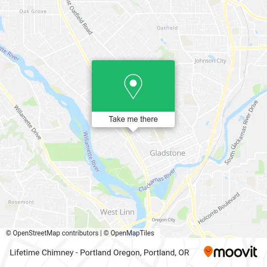 Lifetime Chimney - Portland Oregon map