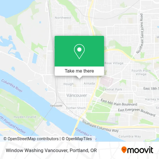 Window Washing Vancouver map