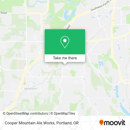 Cooper Mountain Ale Works map