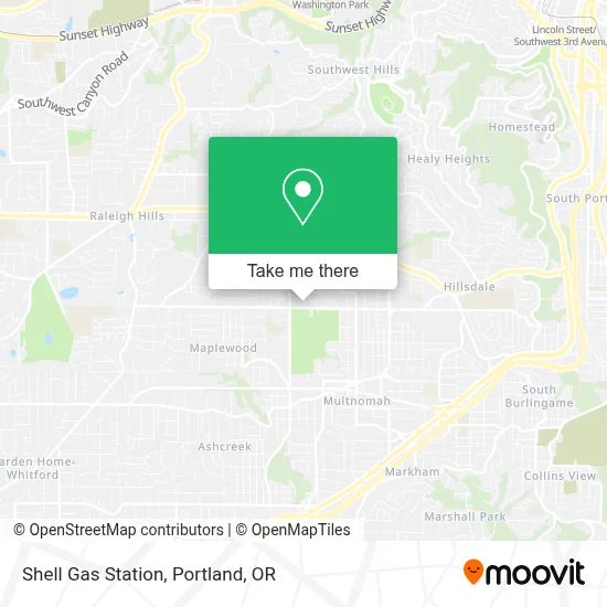Shell Gas Station map