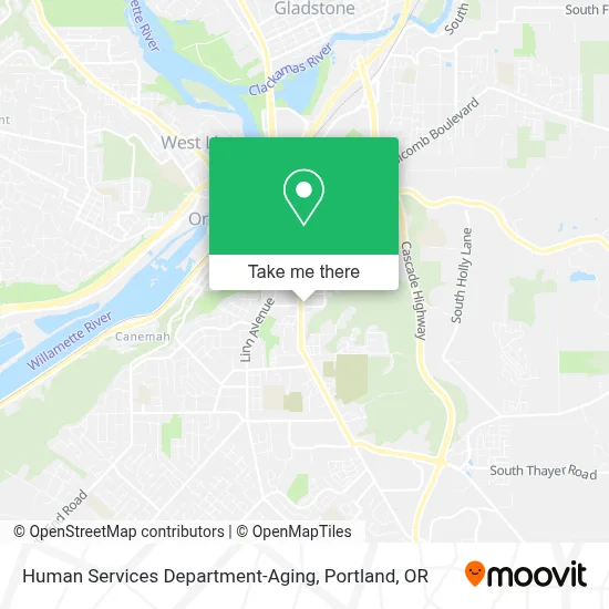 Human Services Department-Aging map