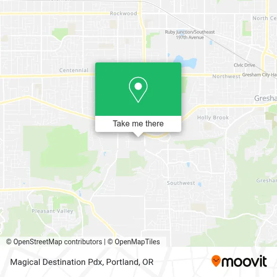 Magical Destination Pdx map
