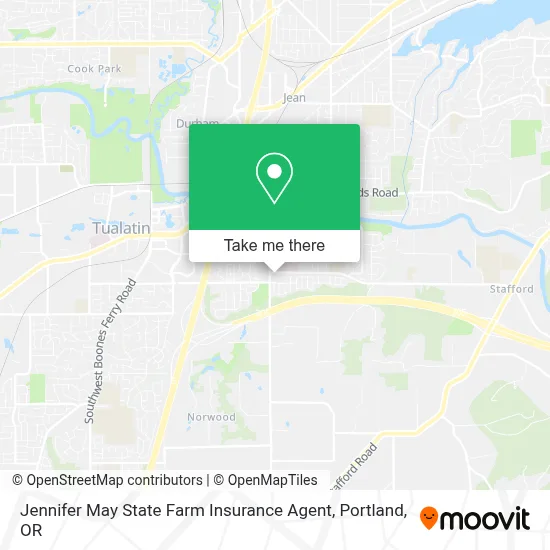 Jennifer May State Farm Insurance Agent map