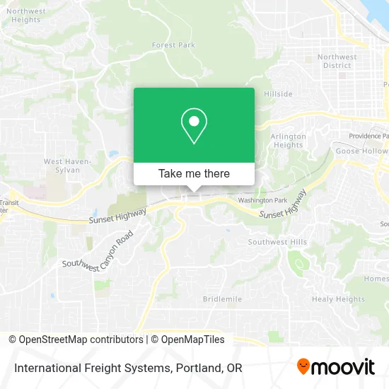 International Freight Systems map