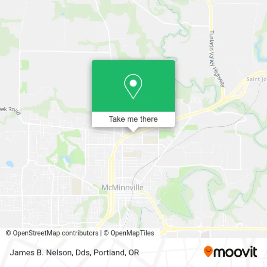 James B. Nelson, Dds map