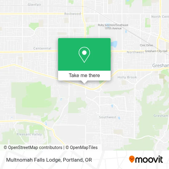 Multnomah Falls Lodge map