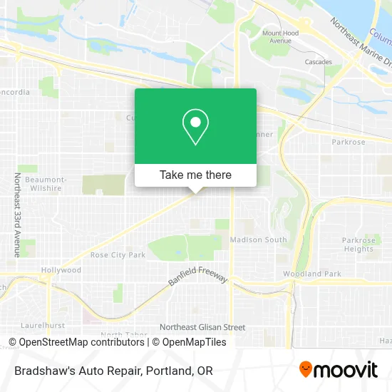 Bradshaw's Auto Repair map