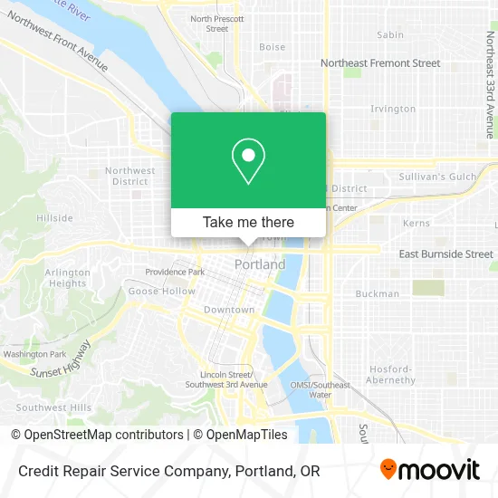 Credit Repair Service Company map