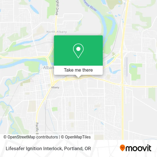 Lifesafer Ignition Interlock map