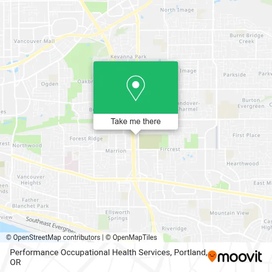 Performance Occupational Health Services map