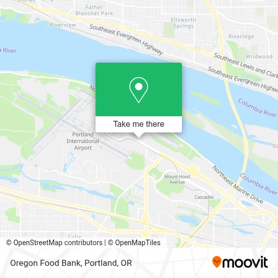 Oregon Food Bank map