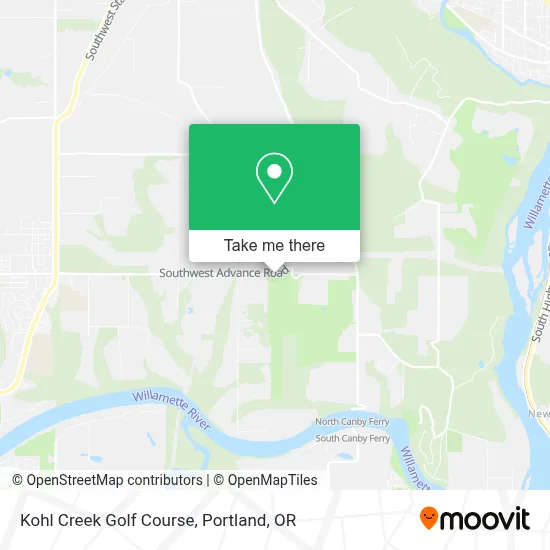 Kohl Creek Golf Course map