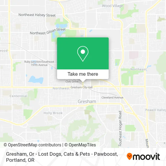 Gresham, Or - Lost Dogs, Cats & Pets - Pawboost map