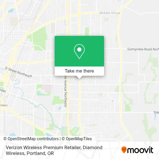 Verizon Wireless Premium Retailer, Diamond Wireless map