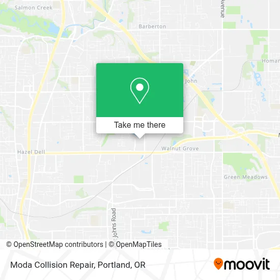 Moda Collision Repair map